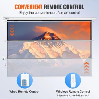 Remote control mountain landscape projection; smart remote control for projector; Monalisa Store, offering advanced remote control solutions for home and office projectors, including wired and wireless options.