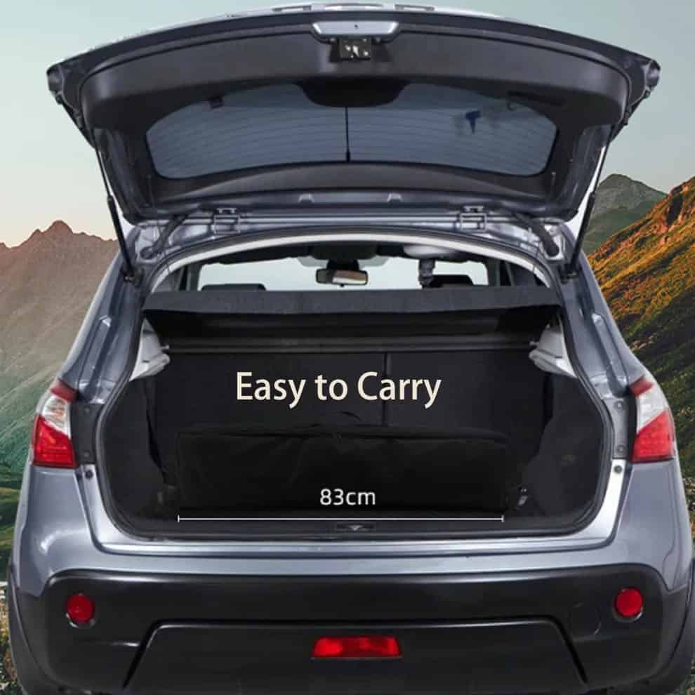 Lightweight, portable car trunk organizer for easy storage and transport, measuring 83cm, ideal for travel and daily use, perfect for storing medical supplies or personal belongings.