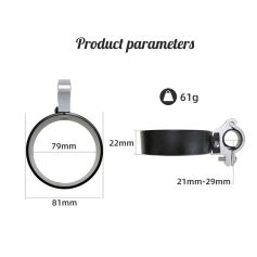 Magnetic clasp for eyeglasses, slim design with precise measurements, lightweight 61g, compatible with various temple widths, ideal for custom eyeglass frames.