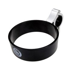 Silicone ring with metal clasp for medical or personal use, black and silver color, durable and adjustable, ideal for health and wellness accessories, Monalisa Store medical accessories.