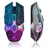 RGB gaming mouse with customizable LED lighting and ergonomic design, ideal for gamers seeking precision and style. Perfect for enhancing your gaming setup with vibrant colors and responsive controls.