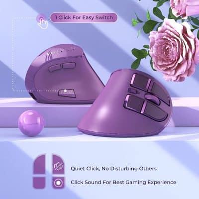 Flexible ergonomic computer mouse with customizable buttons, wireless design, suitable for gaming and office use, available at Monalisa Medical Store.