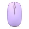 Wireless lavender computer mouse for office and gaming use.
