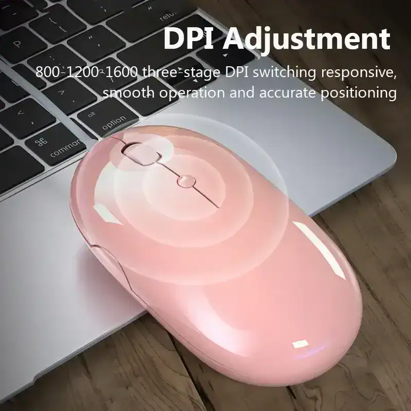 DPI adjustment mouse with 3-stage switching, responsive and accurate positioning for precise control.