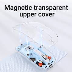 Magnetic transparent upper cover for optical medical devices at Monalisa Store.