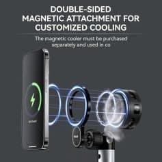 Magnetic cooling attachment for optometry devices, customized cooling system, Monalisa store, professional optical equipment, magnetic attachment for optical tools.