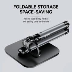 Foldable space-saving storage device with round tube body, designed for compact storage at Monalisa Store.