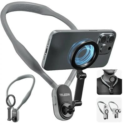 Adjustable smartphone holder for medical examination and telemedicine use, featuring a flexible arm and clip - Monalisa Store.