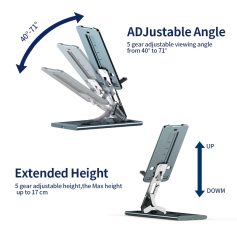 Adjustable ergonomic monitor stand, Monalisa Store, ideal for eye care and workspace comfort. Suitable for professional and personal use, enhances productivity with flexible viewing angles and height.
