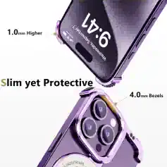 Enhanced smartphone camera with 4.0mm bezels and 1.0mm higher edges, featuring sleek design, protective slim fit, and advanced lens technology for optimal photography.