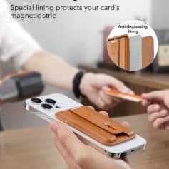 Sticker for Magnetic Card Protection on iPhone with Leather Wallet Case | Monalisa Store.