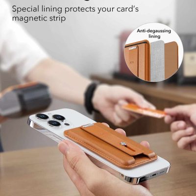 Sticker for Magnetic Card Protection on iPhone with Leather Wallet Case | Monalisa Store.
