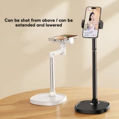Adjustable mobile phone holder stand for TikTok videos and live streaming at Monalisa Store, perfect for hands-free content creation.