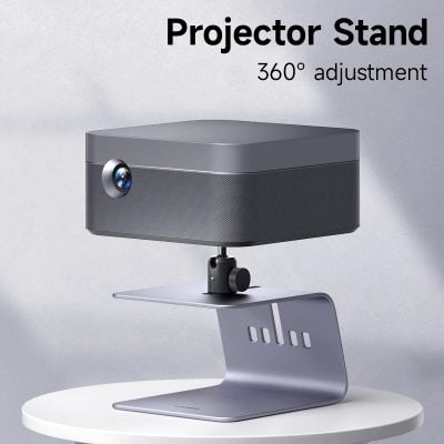 Projection monitor stand with 360° adjustment for ergonomic workspace setup. Ideal for smart offices, classrooms, and presentations, enhancing productivity and comfort.