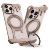 Shiny rose gold phone cases with magnetic ring grips compatible with iPhone 13 Pro and iPhone 14 Pro, featuring drip design for aesthetic style and secure grip.