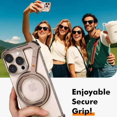 Portable camera with phone grip used for outdoor photography at Monalisa Store.