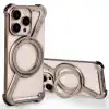 Luxury phone case with attachment ring designed for iPhone 13 Pro, featuring robust protection and stylish aesthetics for eyewear and accessories.