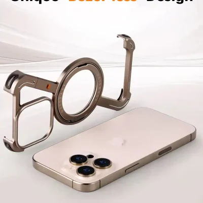 OP2023B1-bezel-less smartphone with detachable ring accessory, showcasing sleek modern design, innovative phone features, and compatible accessories. Perfect for tech enthusiasts and modern mobile users seeking stylish and functional devices.