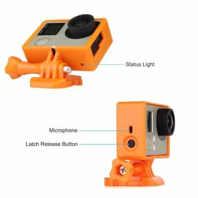 Compact action camera with stabilizer and waterproof case, perfect for photos and videos on the go. Ideal for outdoor adventures, sports, and vlogging with easy operation and high-quality imaging.