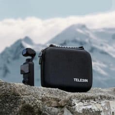 Compact TELESIN camera bag suited for outdoor photography and travel, designed to protect and organize your camera gear in rugged environments.