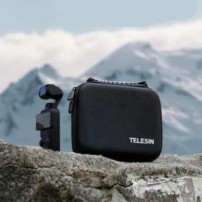 Compact TELESIN camera bag suited for outdoor photography and travel, designed to protect and organize your camera gear in rugged environments.
