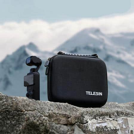 Compact TELESIN camera bag suited for outdoor photography and travel, designed to protect and organize your camera gear in rugged environments.