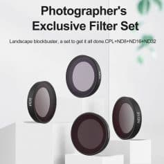 High-quality photography filter set with CPL and ND filters, ideal for professional photographers to enhance image clarity and color accuracy in various lighting conditions.