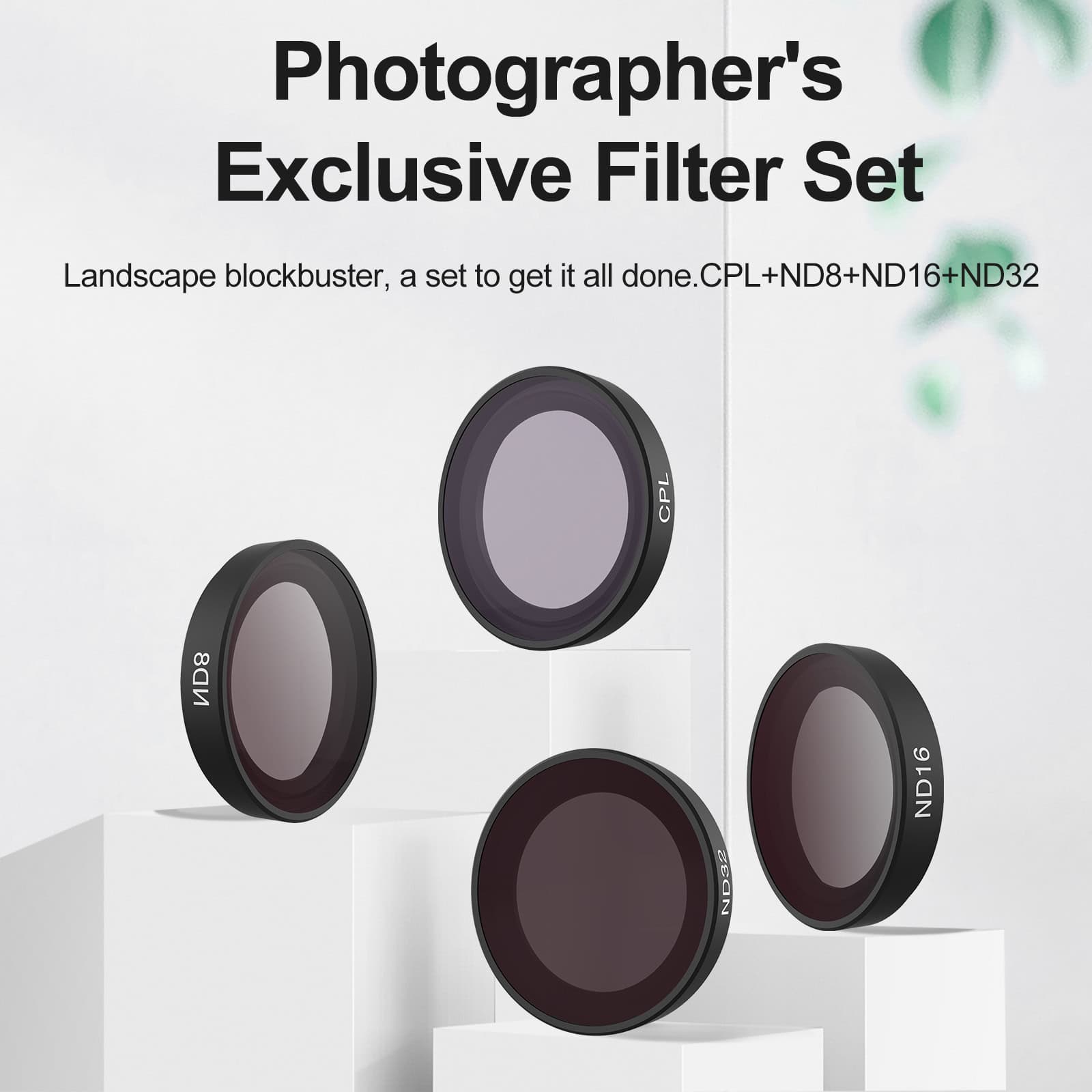 High-quality photography filter set with CPL and ND filters, ideal for professional photographers to enhance image clarity and color accuracy in various lighting conditions.