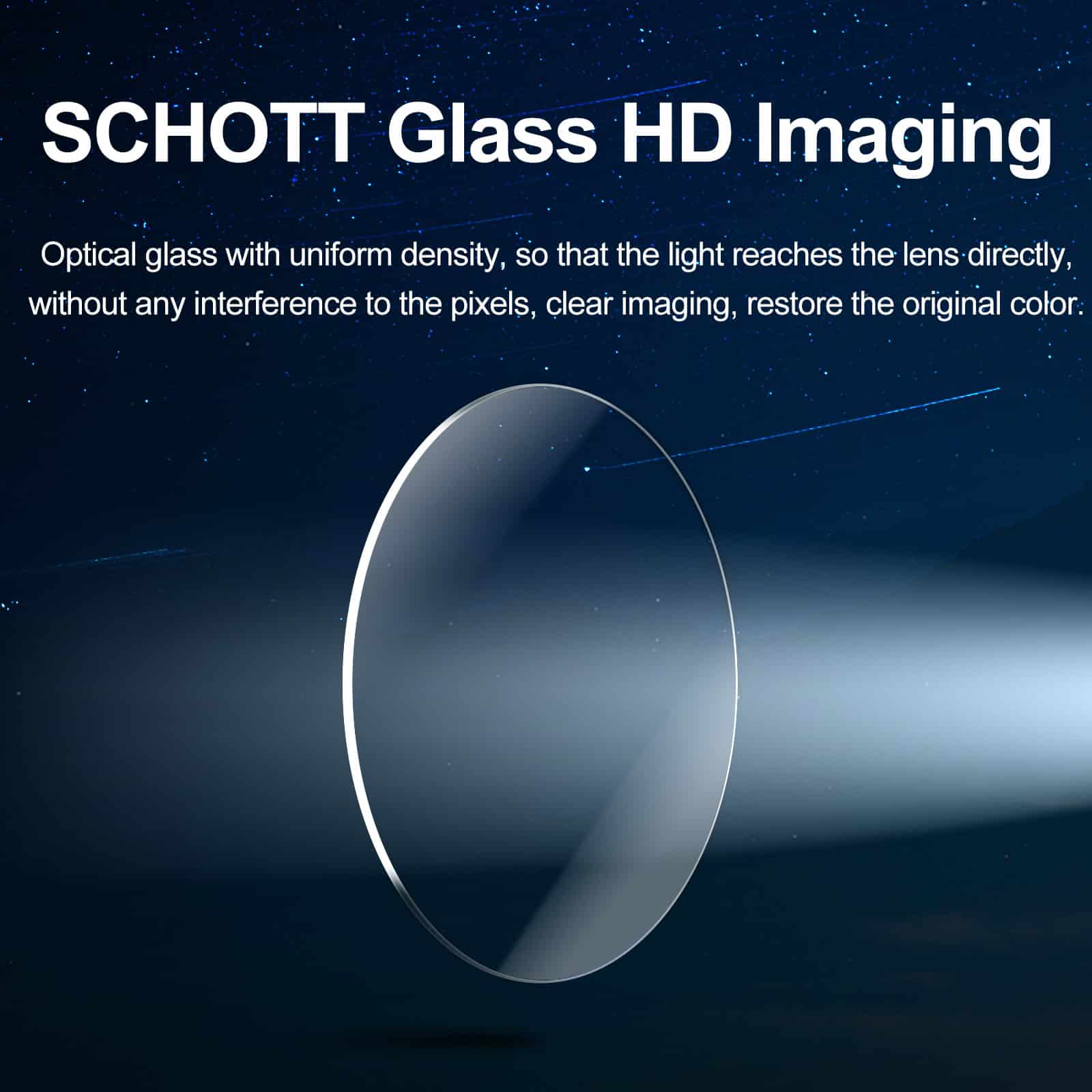 High-quality optical glass for ophthalmic use, ensuring clear imaging and accurate lens performance in eye care and vision correction applications.