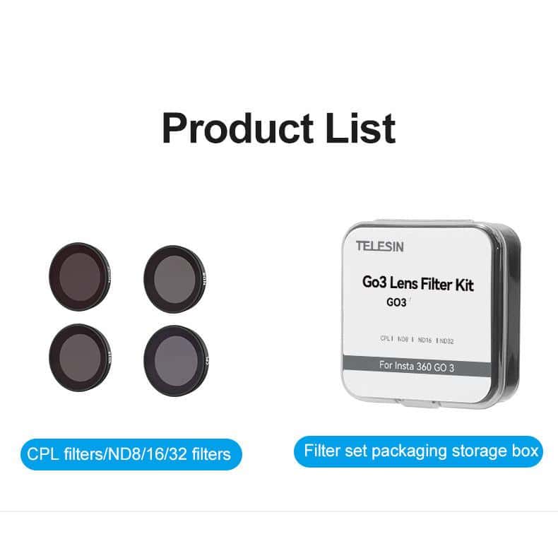 4 Pieces (CPL, ND8, ND16, ND32)