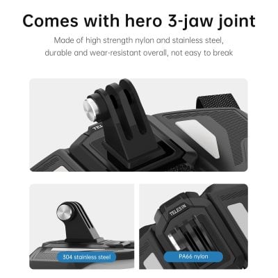 Sturdy gaming joystick with hero 3-jaw joint, made of high-strength nylon and stainless steel for durability and wear resistance, ideal for immersive gaming experiences.