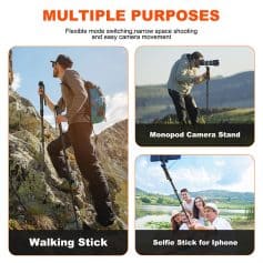 High-quality walking stick for outdoor hiking and trekking in rugged terrains.