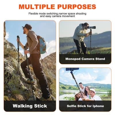 High-quality walking stick for outdoor hiking and trekking in rugged terrains.