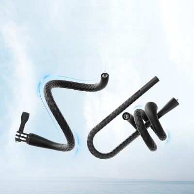 Flexible black medical tubing with textured surface and connector fittings, designed for advanced healthcare and aesthetic procedures. Perfect for medical or cosmetic applications.