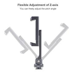 Adjustable monitor arm with flexible Z-axis pitch for ergonomic workspace setup.
