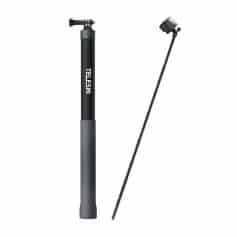 Telescopic selfie stick for smartphones and cameras, portable and adjustable, perfect for outdoor photography and travel, fits all device sizes.