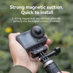 High-quality magnetic camera mount with quick installation, featuring a strong magnet for secure attachment and easy adjustments, ideal for optometry and medical camera setups.
