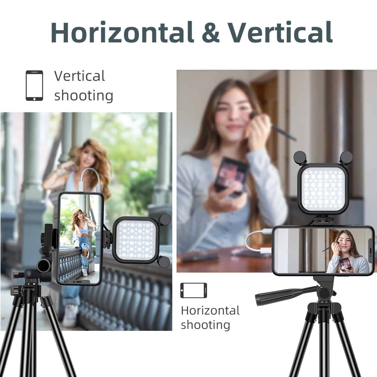 High-quality LED ring light for professional photo and video shoots, ideal for beauty, makeup, and social media content creation at Monalisa Store.