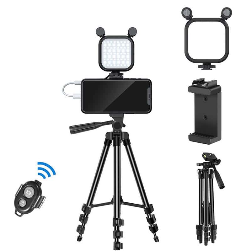 High-quality photography lighting and tripod setup for professional image and video production at Monalisa Store. Ideal for eyewear and optical shop photography needs.
