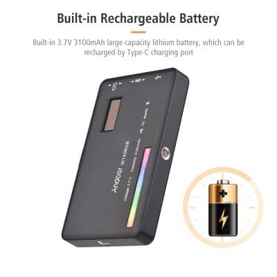 High-capacity built-in rechargeable lithium battery for medical devices, featuring a Type-C charging port and long-lasting power supply optimized for medical and optical equipment.