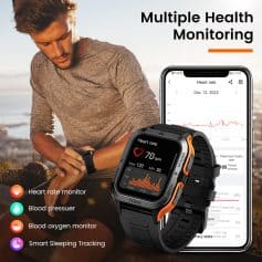 Advanced health monitoring smartwatch with heart rate, blood pressure, oxygen level, and sleep tracking features from Monalisa Store. Boost your wellness with innovative fitness technology.