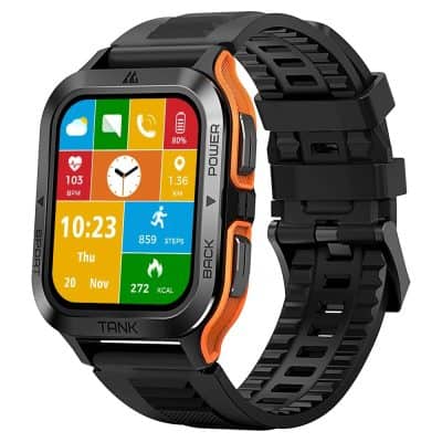 Smart fitness smartwatch with heart rate monitor, step counter, and health tracking features, ideal for sports and wellness enthusiasts.