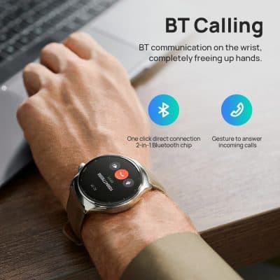 High-quality smartwatch with Bluetooth calling and gesture answer features, ideal for modern communication needs. Perfect for those seeking convenience and hands-free calls.