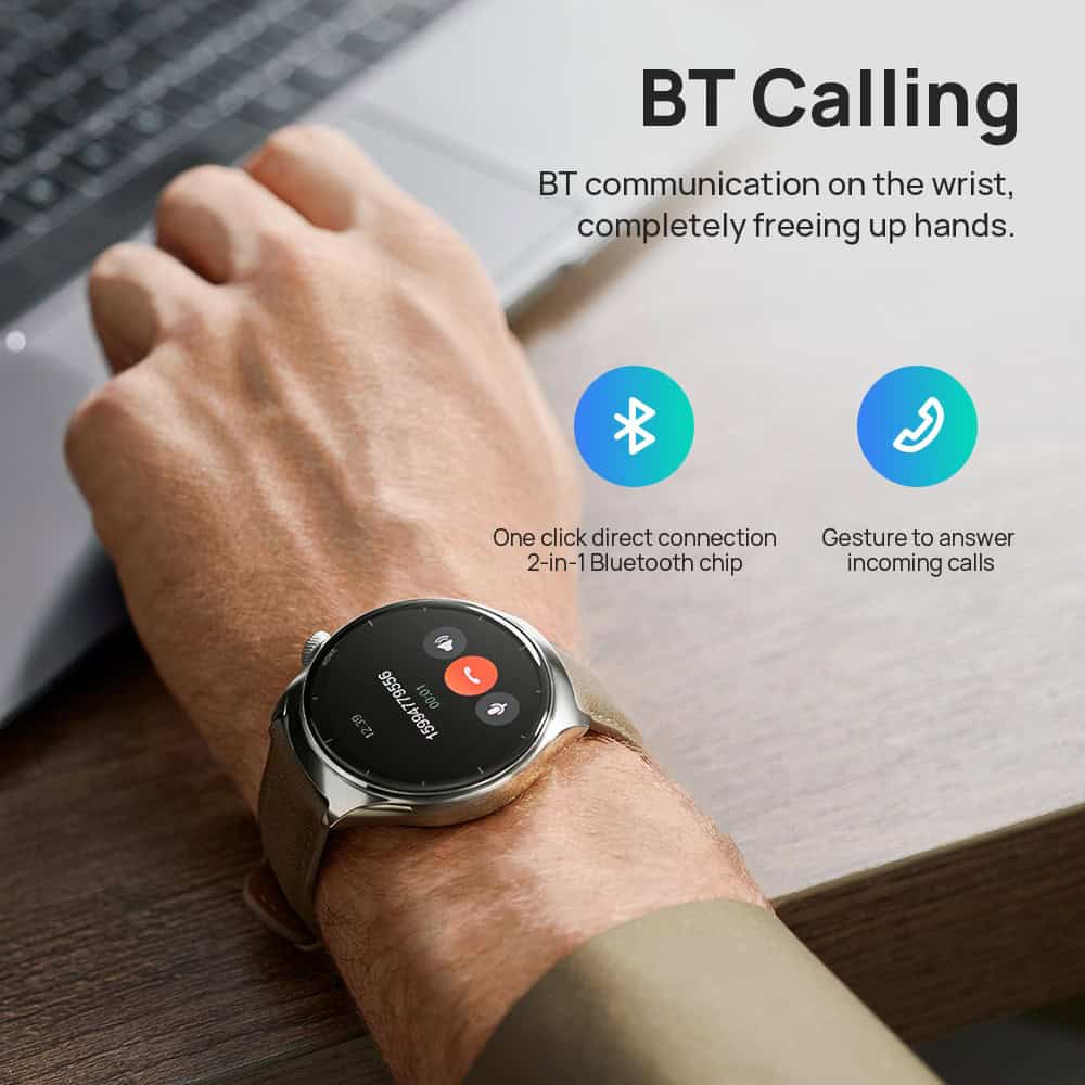 High-quality smartwatch with Bluetooth calling and gesture answer features, ideal for modern communication needs. Perfect for those seeking convenience and hands-free calls.