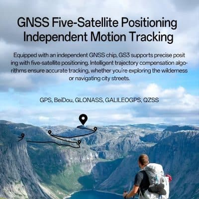 GNSS five-satellite positioning system for accurate navigation and outdoor exploration, featuring independent GPS, BeiDou, GLONASS, Galileo, and QZSS satellite support.