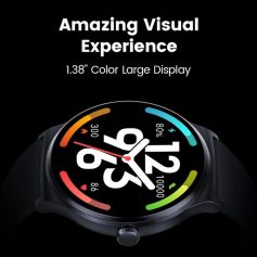 Modern smartwatch display showcasing vibrant, colorful health and activity tracking features, ideal for fitness enthusiasts and tech-savvy users seeking stylish wearable devices.