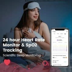 24 hour heart rate monitor sleep tracking, SpO2 measurement, scientific sleep analysis, health wearables, Monalisa Medical store, wellness devices, sleep quality monitor, health tech gadgets, comprehensive health tracking tools, heart and oxygen level monitoring.