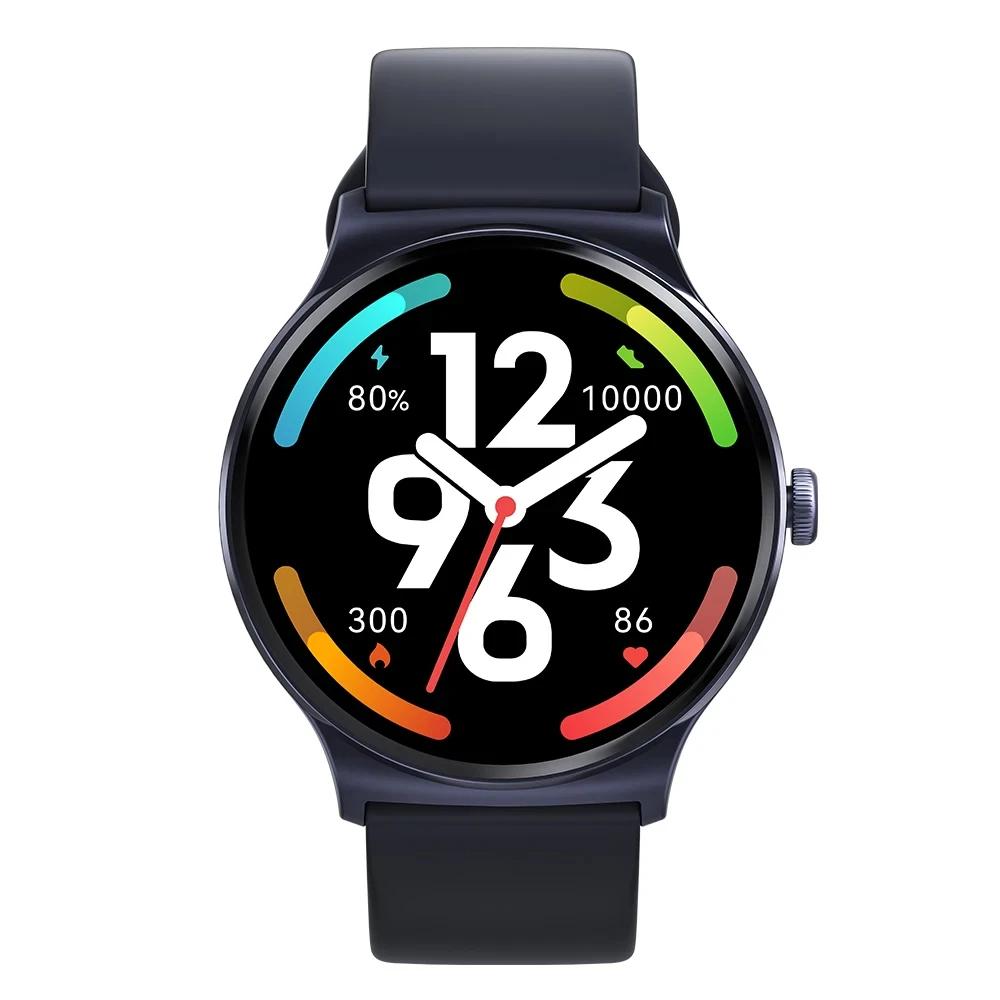 Modern smart watch with health tracking features, digital display, and fitness metrics, ideal for health-conscious individuals seeking stylish wearable technology.
