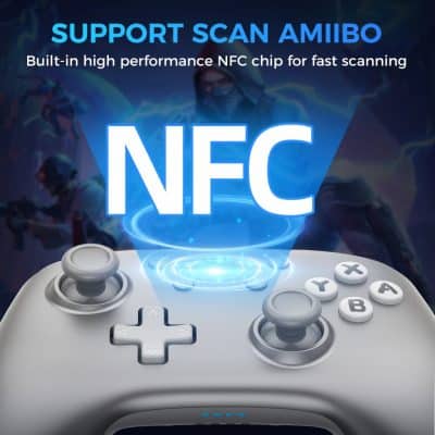 Support scan Amiibo on gaming controller with NFC chip for quick access and gameplay enhancements.