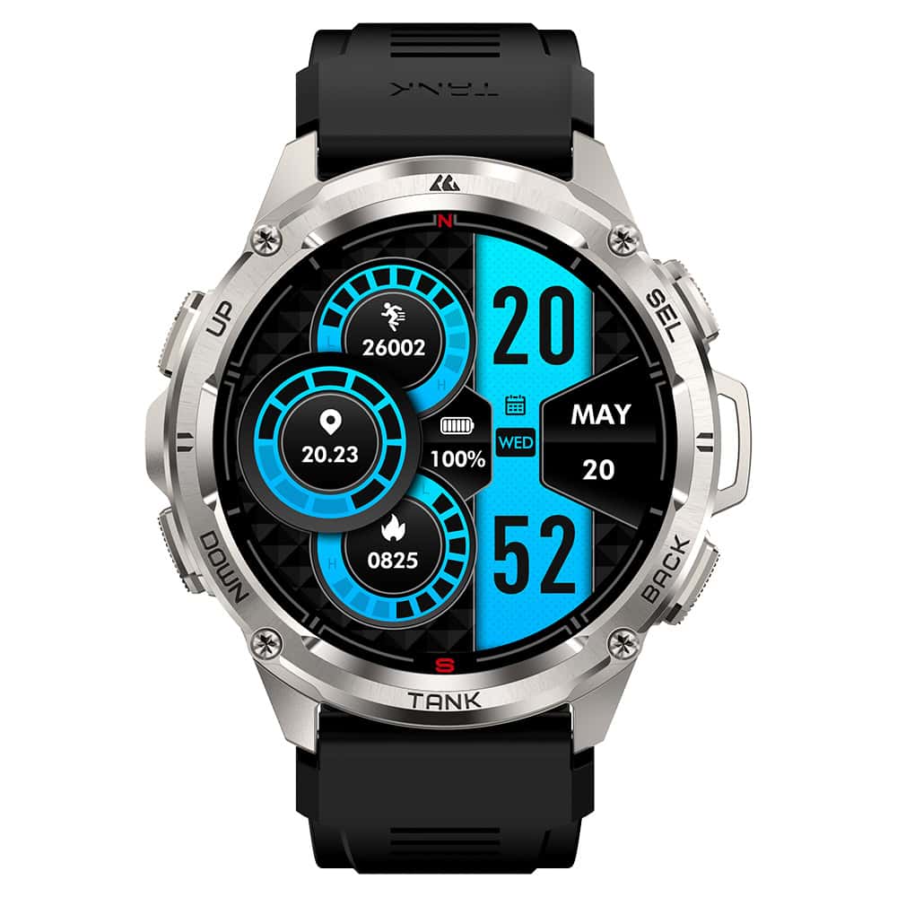 Smart sports smartwatch with fitness tracking, heart rate monitor, GPS, and customizable display, ideal for active lifestyles and health enthusiasts.